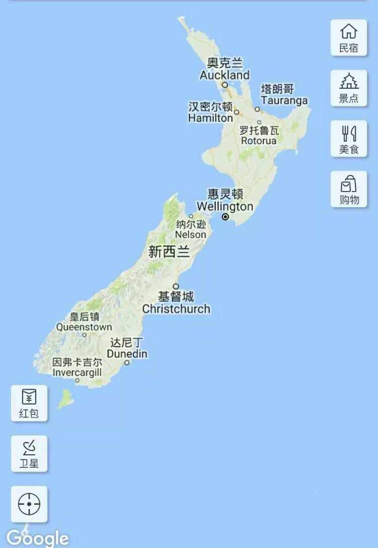 手机版新西兰地图下载新西兰地图高清中文版全图-第2张图片-太平洋在线下载